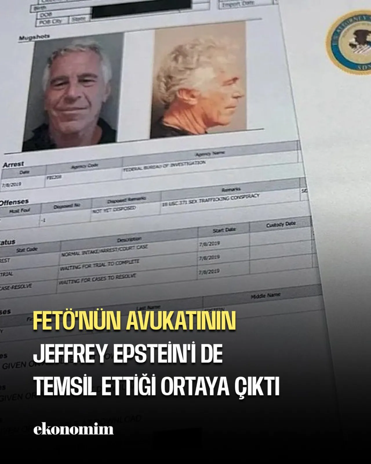 FETÖ'nün Avukatı, Jeffrey Epstein Davasında da Yer Aldı