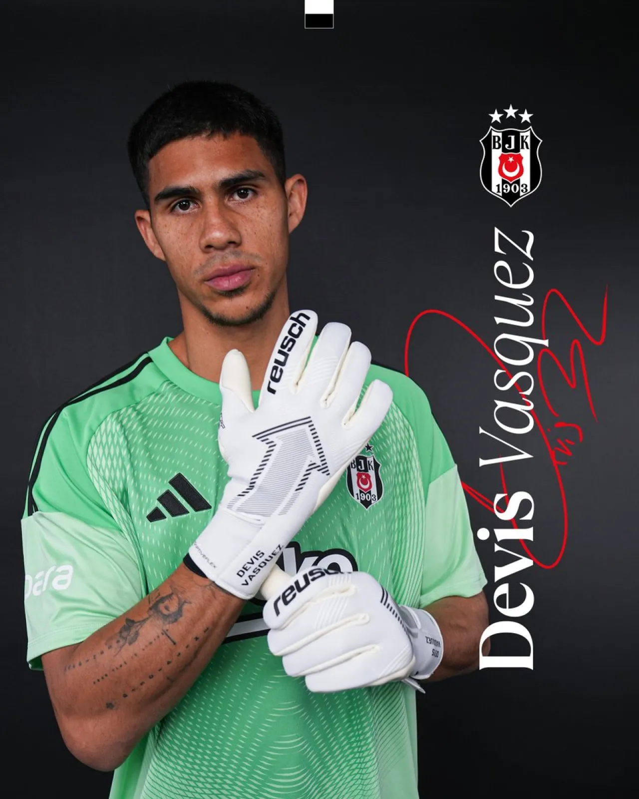 Beşiktaş, Devis Vasquez'i Kadrosuna Kattı
