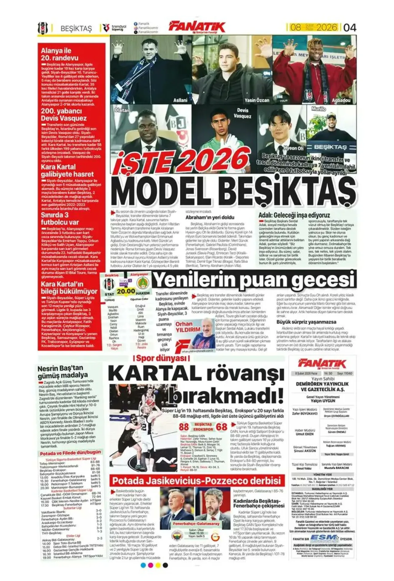 Spor Dünyasında Bugünün Manşetleri: Günün Öne Çıkan Haberleri