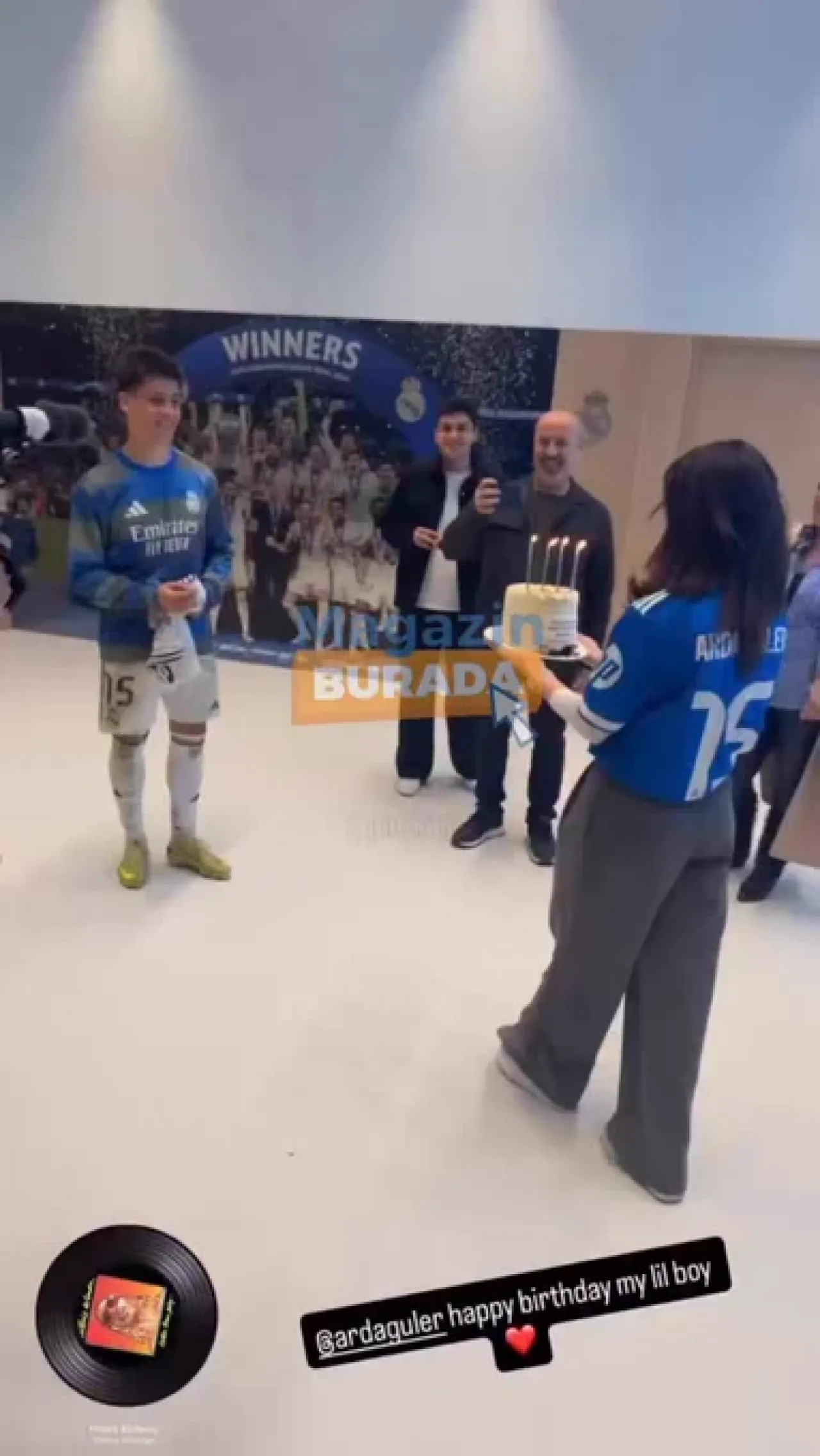 Duru Nayman, Arda Güler'e Real Madrid Maçı Sonrası Sürpriz Doğum Günü Kutlaması