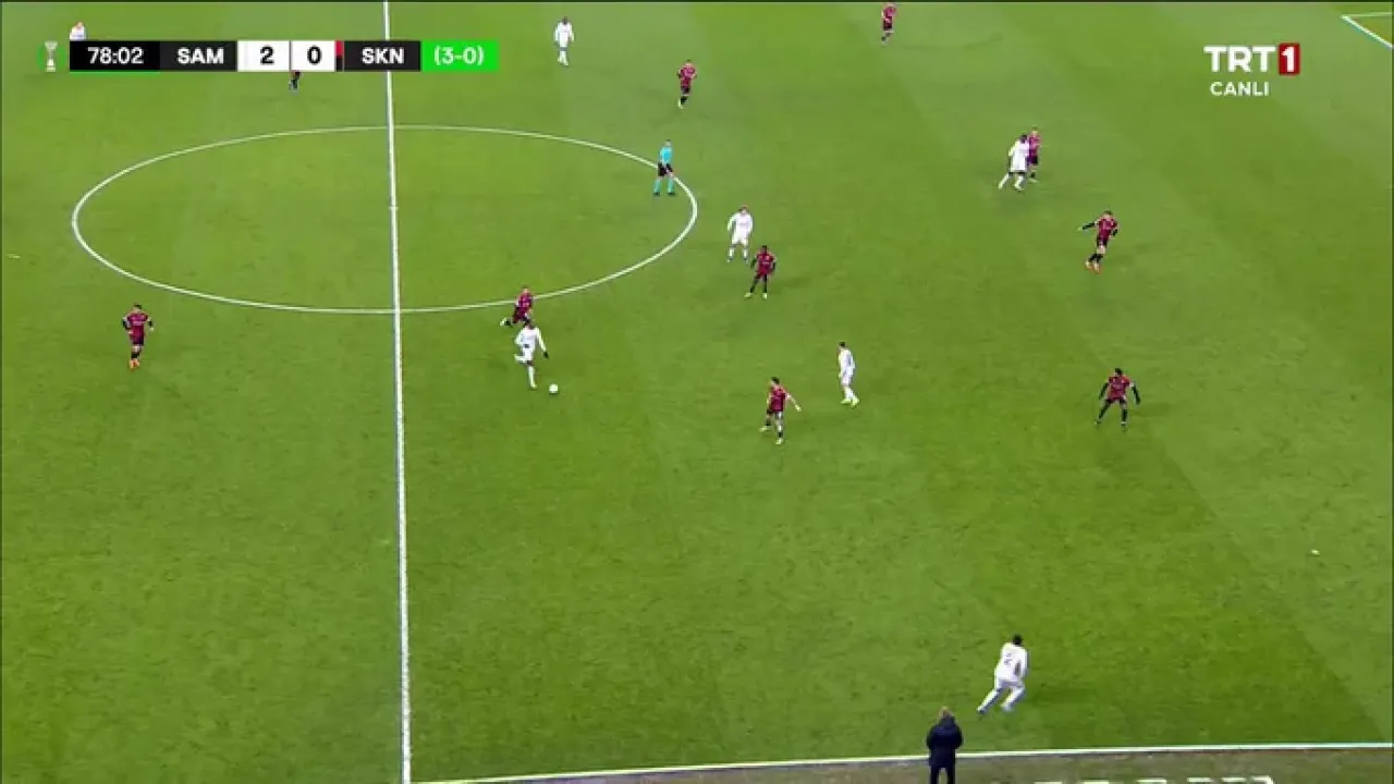 Samsunspor, Mouandilmadji'nin Golüyle Farkı Büyüttü: Skor 3-0!