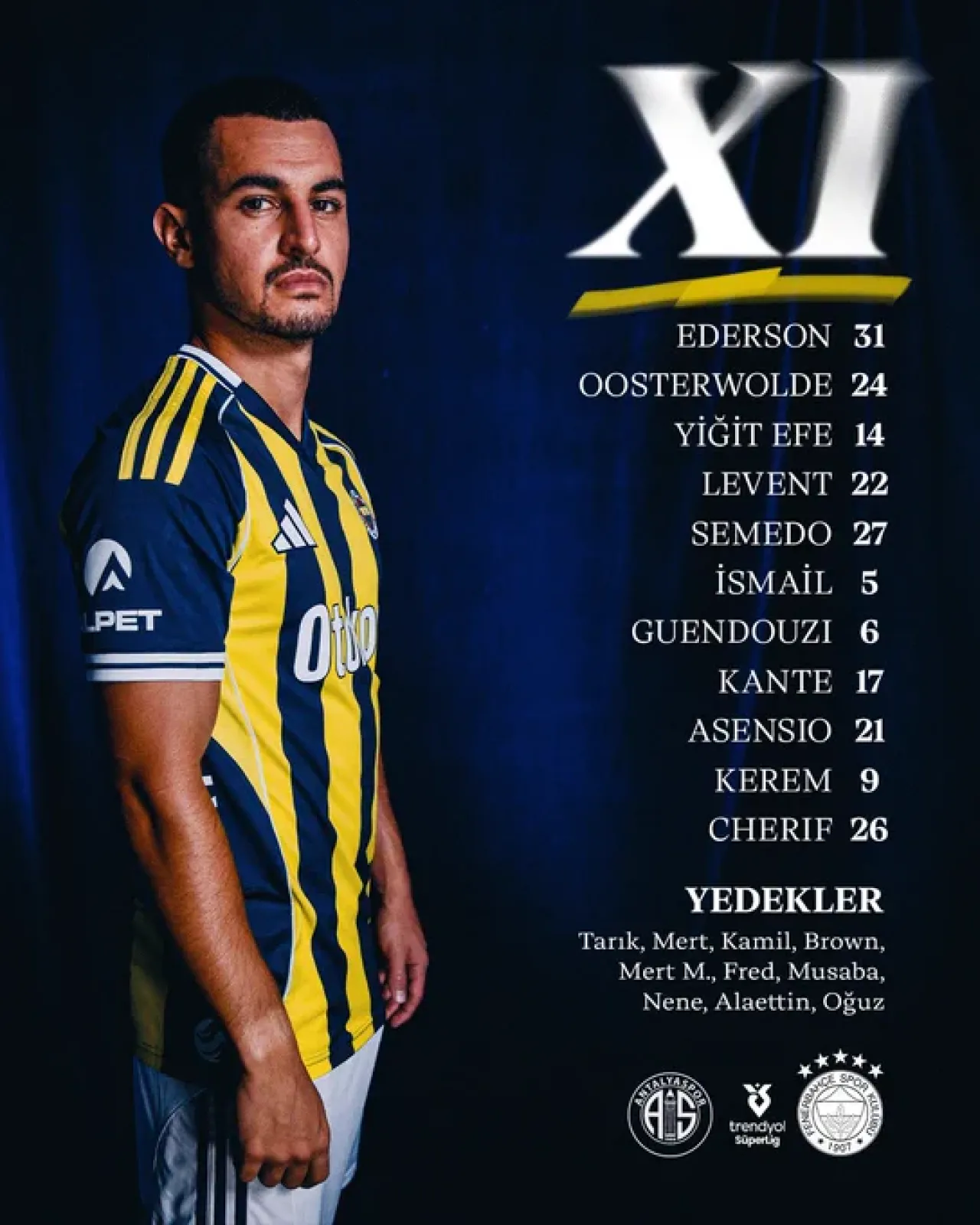 Fenerbahçe'nin Antalyaspor Maçındaki Kritik 11'i Açıklandı